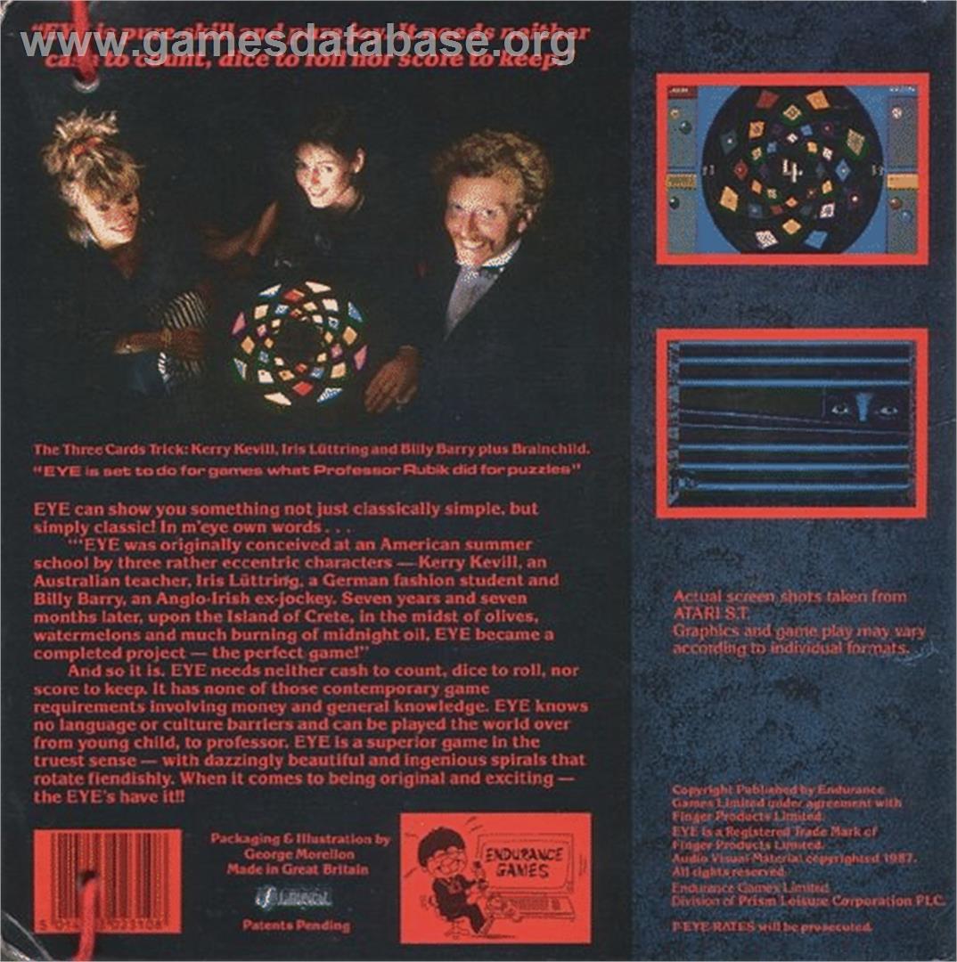Eye - Commodore 64 - Artwork - Box Back