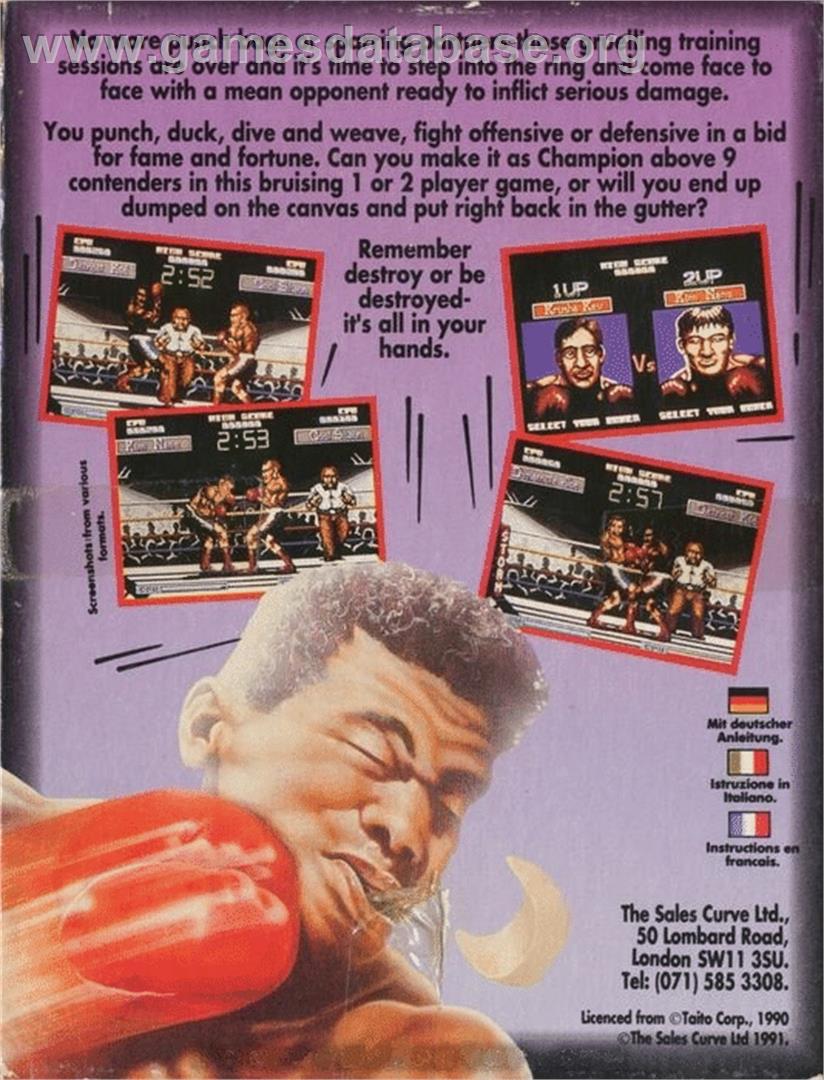 Final Blow - Commodore 64 - Artwork - Box Back