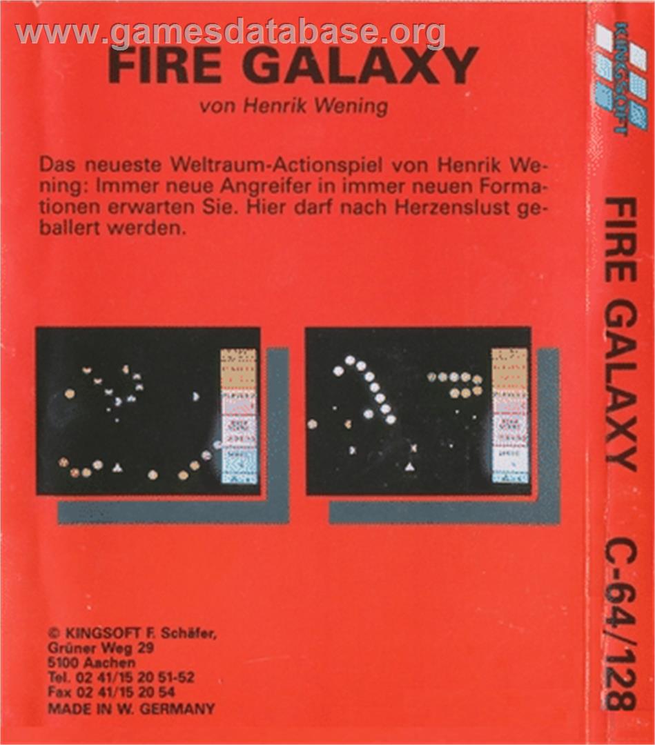 Fire-galaxy - Commodore 64 - Artwork - Box Back