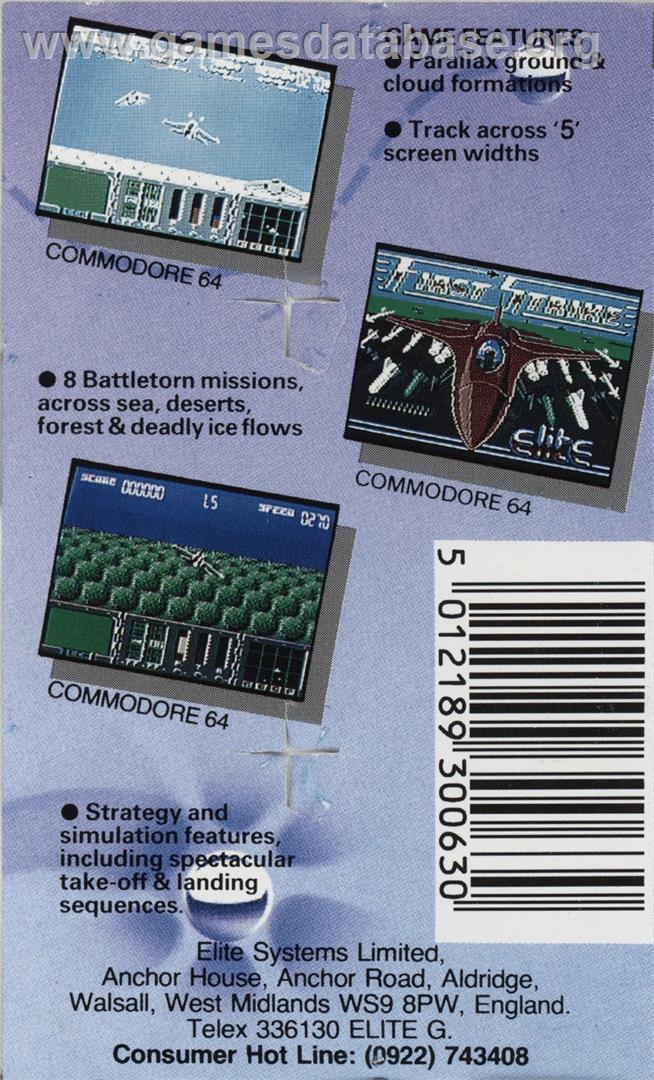 First Strike - Commodore 64 - Artwork - Box Back