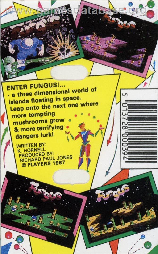 Fungus - Commodore 64 - Artwork - Box Back