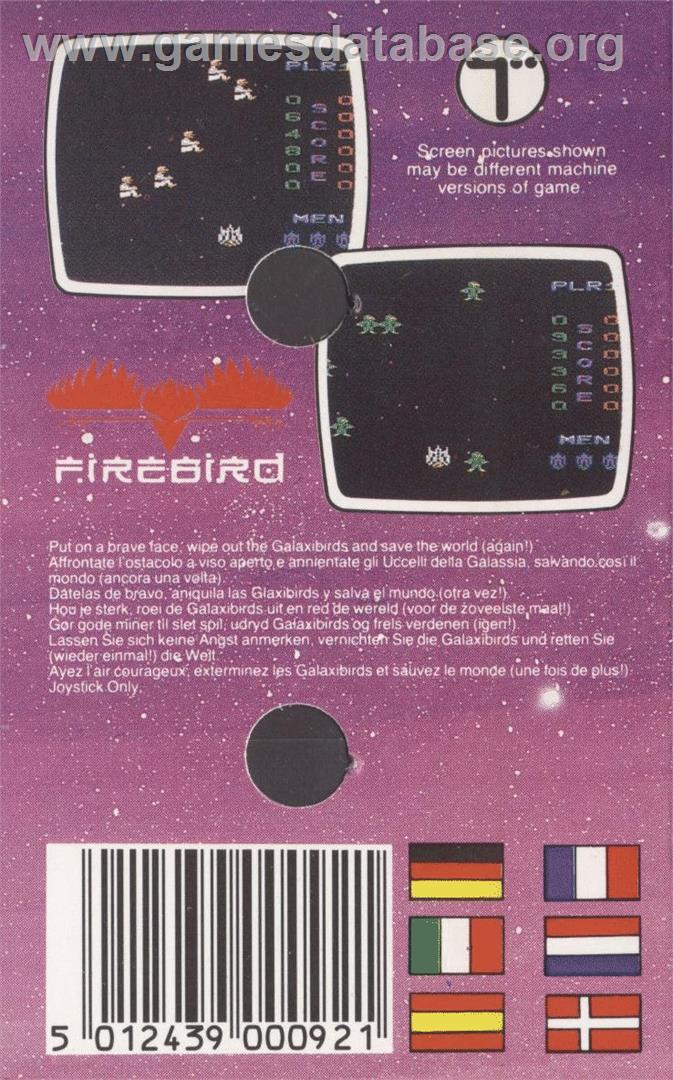 Galax-i-birds - Commodore 64 - Artwork - Box Back