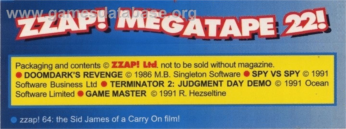 Game-Master - Commodore 64 - Artwork - Box Back