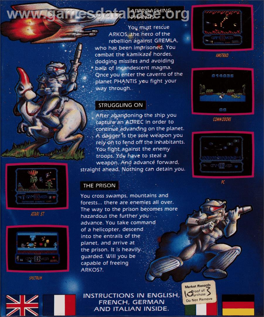 Game Over 2 - Commodore 64 - Artwork - Box Back