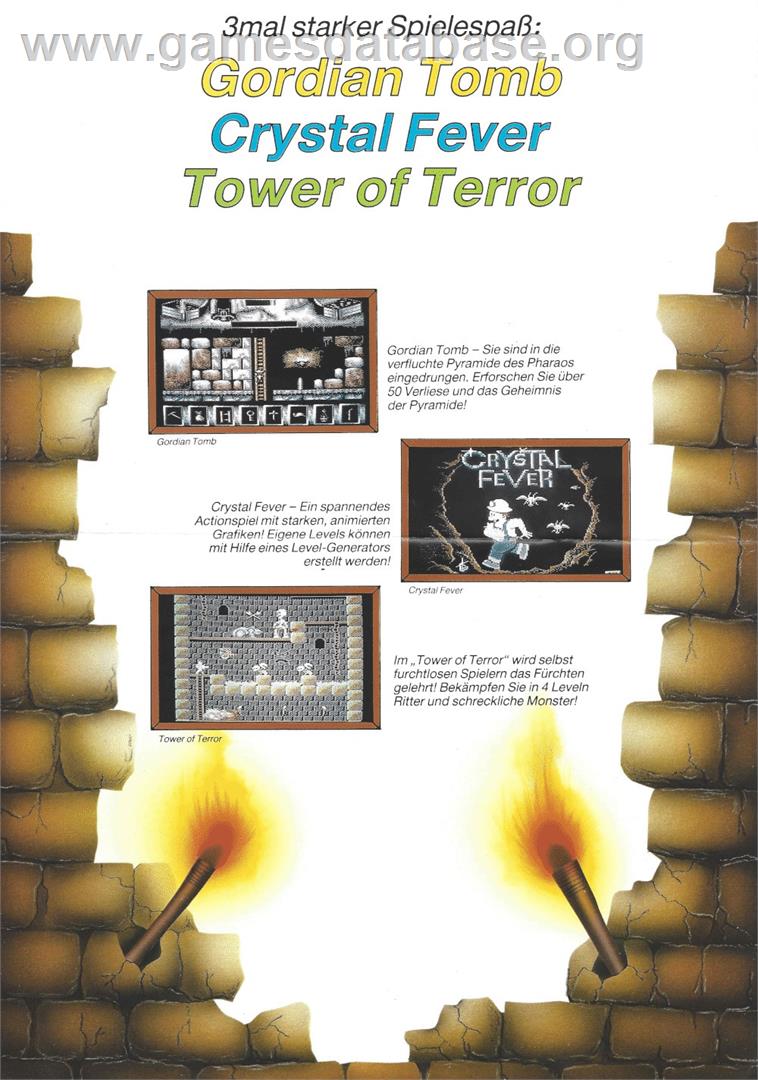 Gordian Tomb - Commodore 64 - Artwork - Box Back