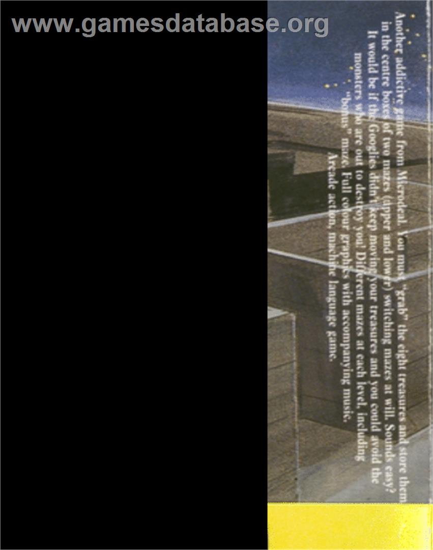 Grabber - Commodore 64 - Artwork - Box Back