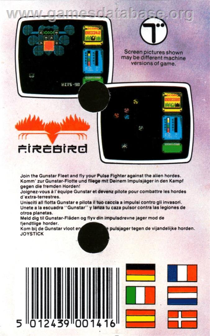Gunstar - Commodore 64 - Artwork - Box Back