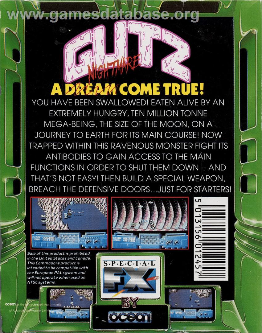 Gutz - Commodore 64 - Artwork - Box Back