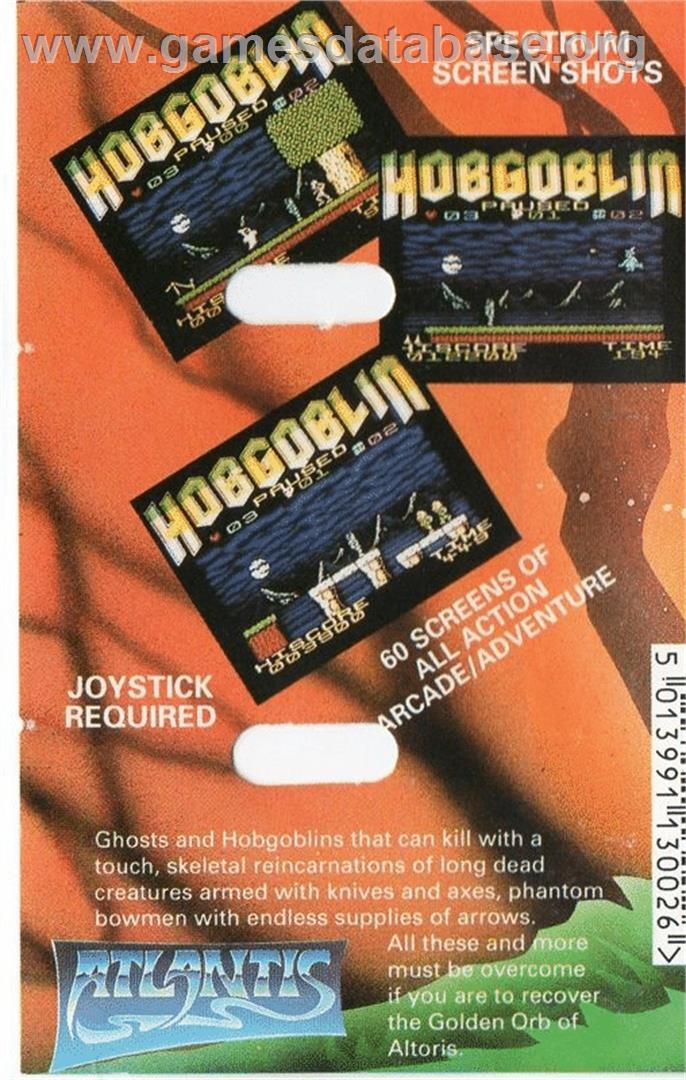Hobgoblin - Commodore 64 - Artwork - Box Back