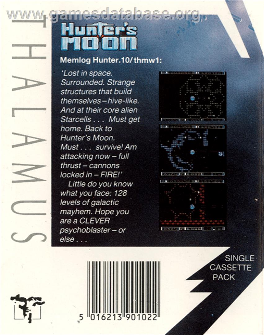 Hunter's Moon - Commodore 64 - Artwork - Box Back