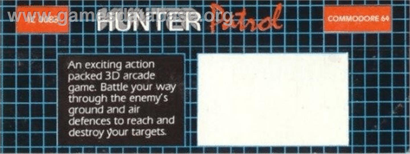 Hunter Patrol - Commodore 64 - Artwork - Box Back