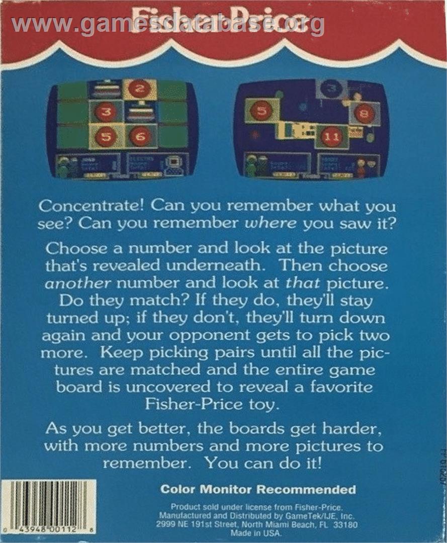 I Can Remember - Commodore 64 - Artwork - Box Back