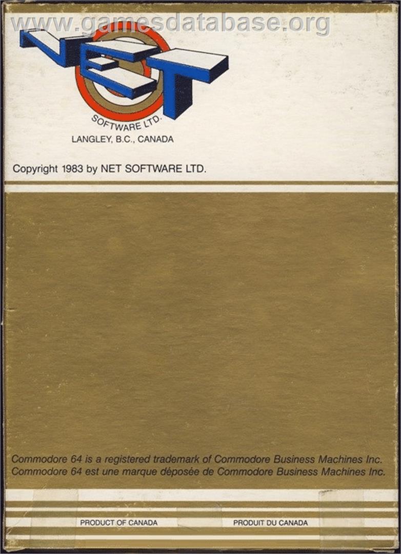 Inner Space Plant Attack - Commodore 64 - Artwork - Box Back