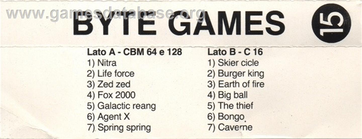 Invader - Commodore 64 - Artwork - Box Back