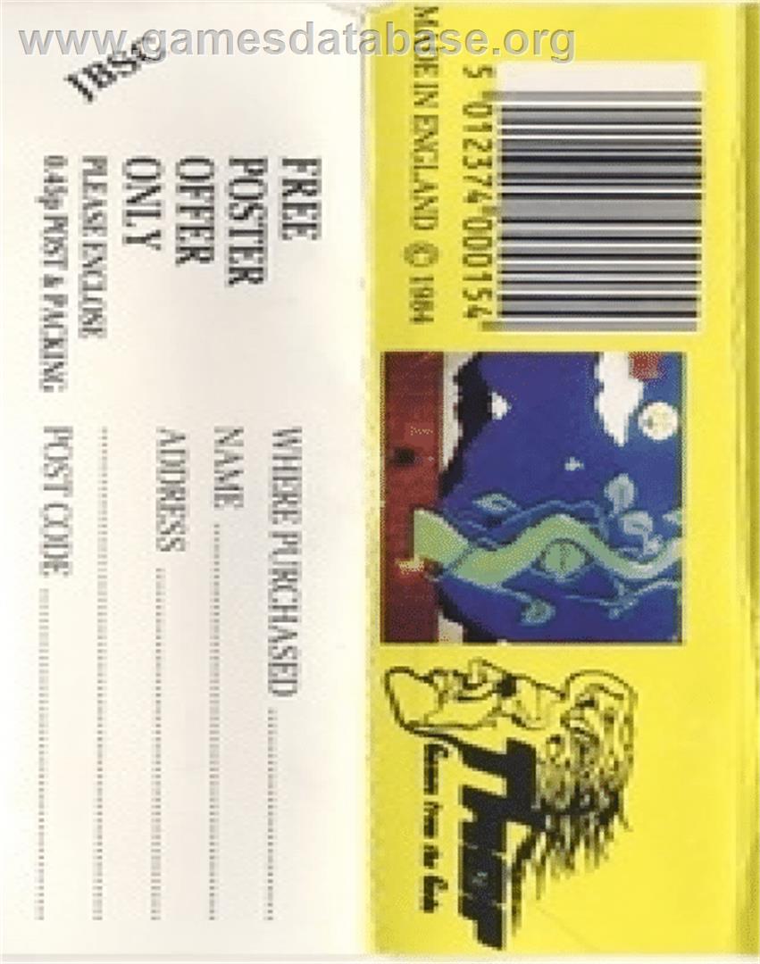 Jack And The Beanstalk (Thor) - Commodore 64 - Artwork - Box Back