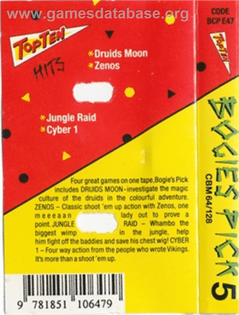 Jungle Raid - Commodore 64 - Artwork - Box Back