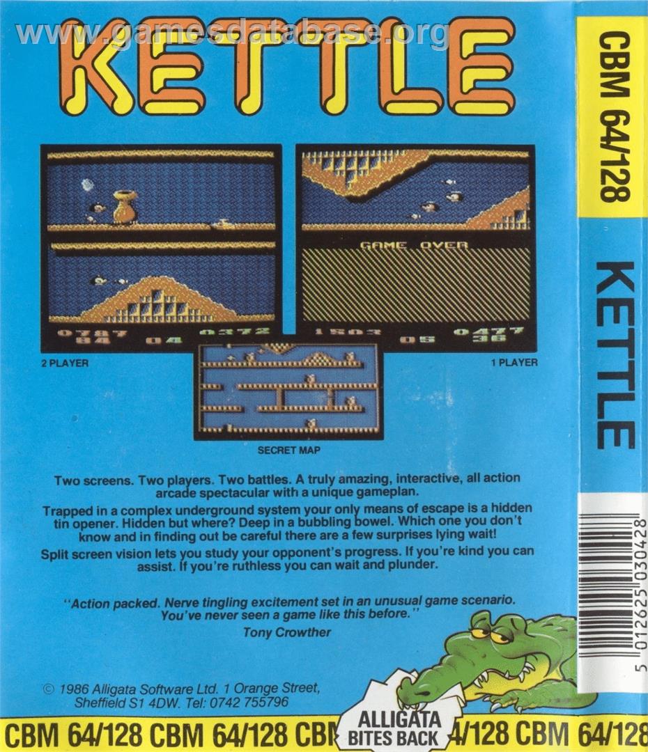 Kettle - Commodore 64 - Artwork - Box Back