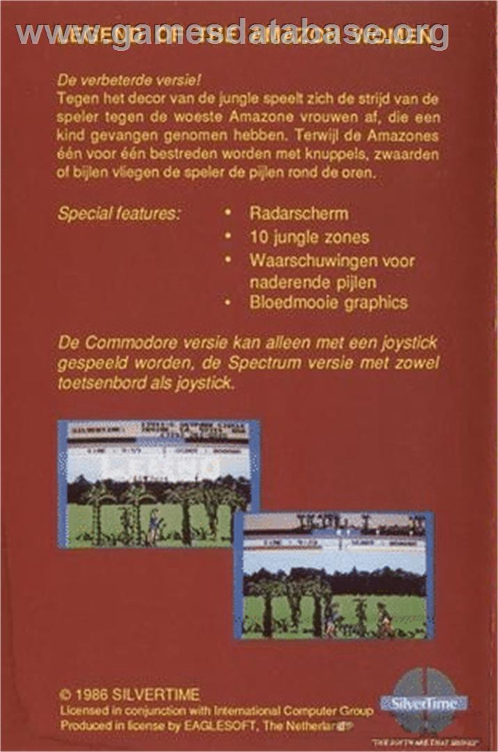 Legend Of The Amazon Women - Commodore 64 - Artwork - Box Back