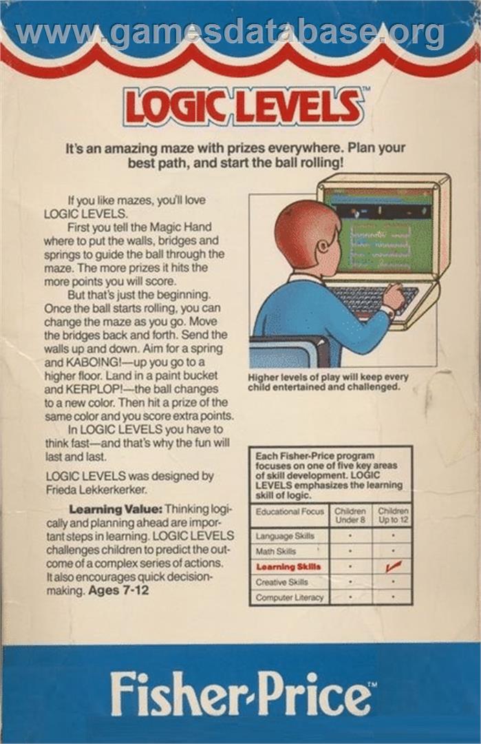 Logic Levels - Commodore 64 - Artwork - Box Back