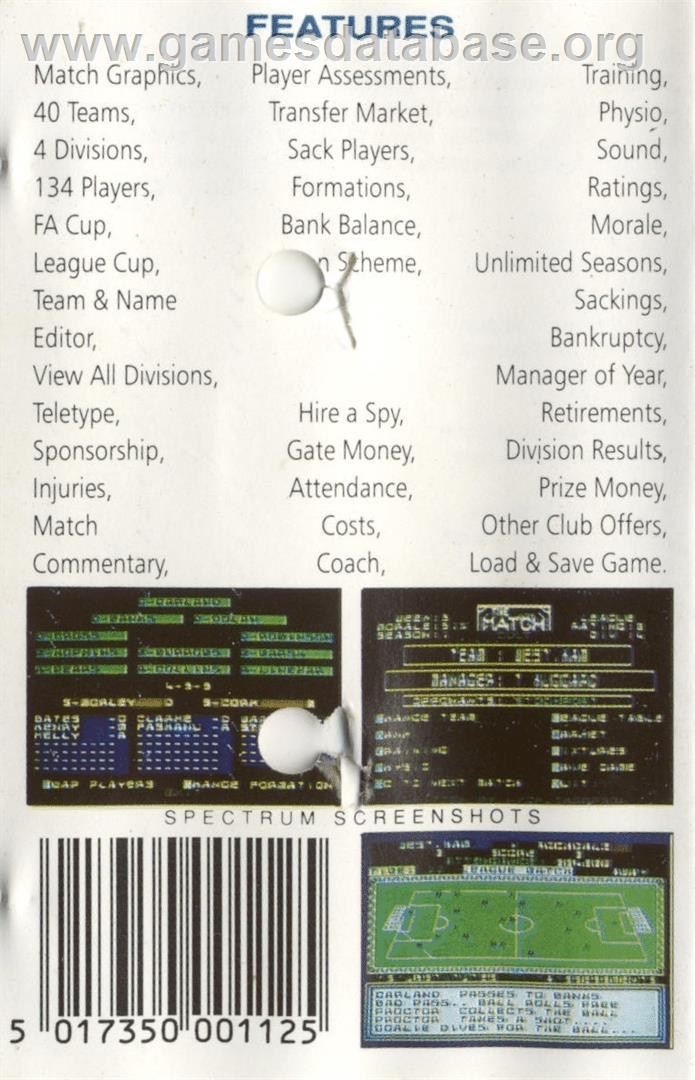 Match - Commodore 64 - Artwork - Box Back