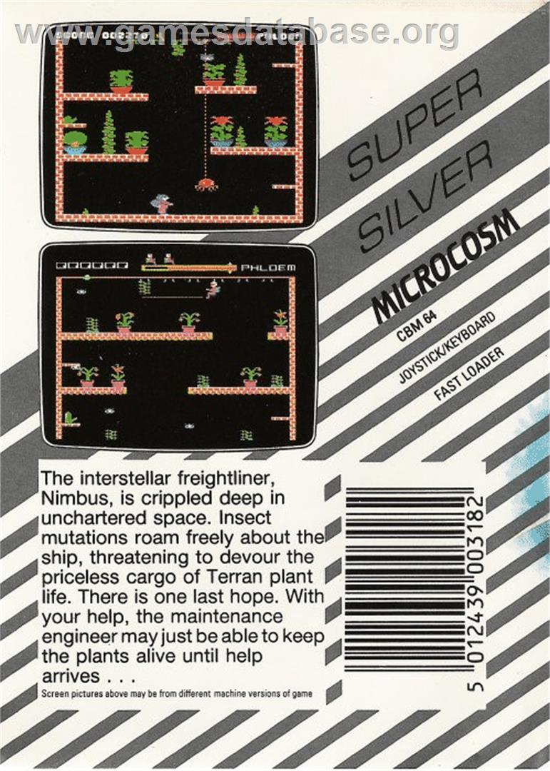 Microcosm - Commodore 64 - Artwork - Box Back