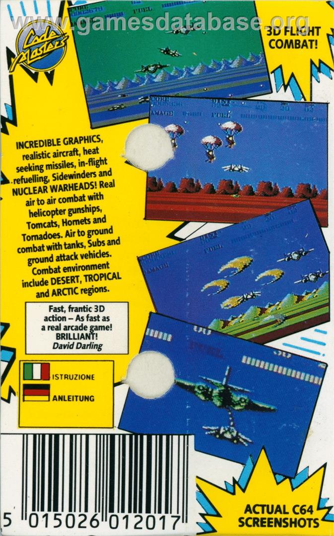 Mig-29 Soviet Fighter - Commodore 64 - Artwork - Box Back