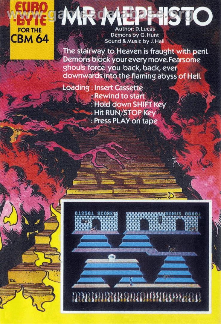 Mr. Mephisto - Commodore 64 - Artwork - Box Back