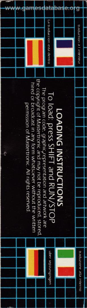 Munch Mania - Commodore 64 - Artwork - Box Back