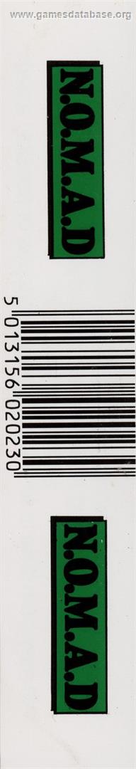 N.O.M.A.D - Commodore 64 - Artwork - Box Back