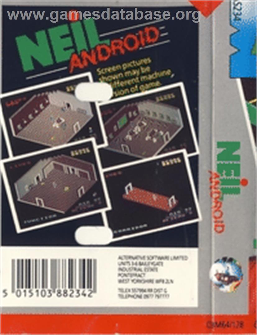 NEIL Android - Commodore 64 - Artwork - Box Back