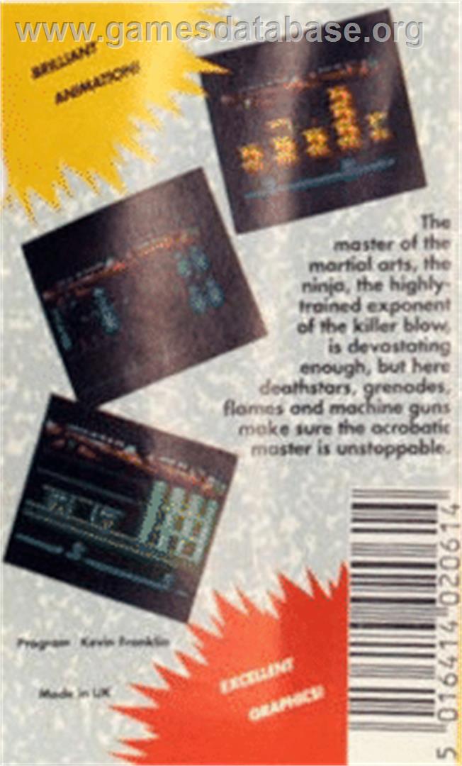 Ninja Commando - Commodore 64 - Artwork - Box Back