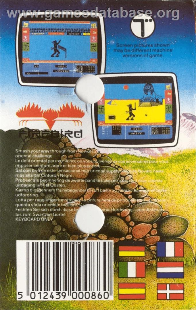 Ninja Master - Commodore 64 - Artwork - Box Back