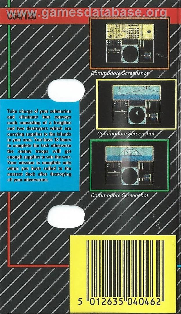Ocean Conqueror - Commodore 64 - Artwork - Box Back