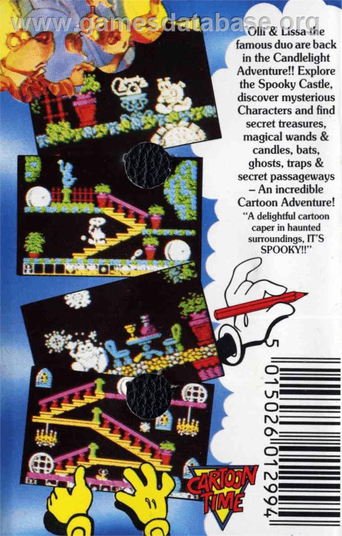 Olli & Lissa 3: The Candlelight Adventure - Commodore 64 - Artwork - Box Back