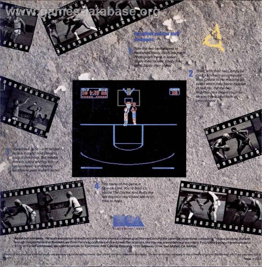 One on One (COMPUTE!) - Commodore 64 - Artwork - Box Back