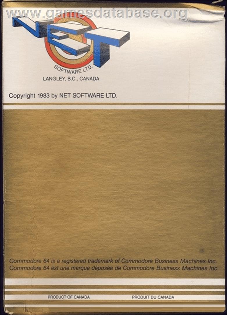 P. Man - Commodore 64 - Artwork - Box Back