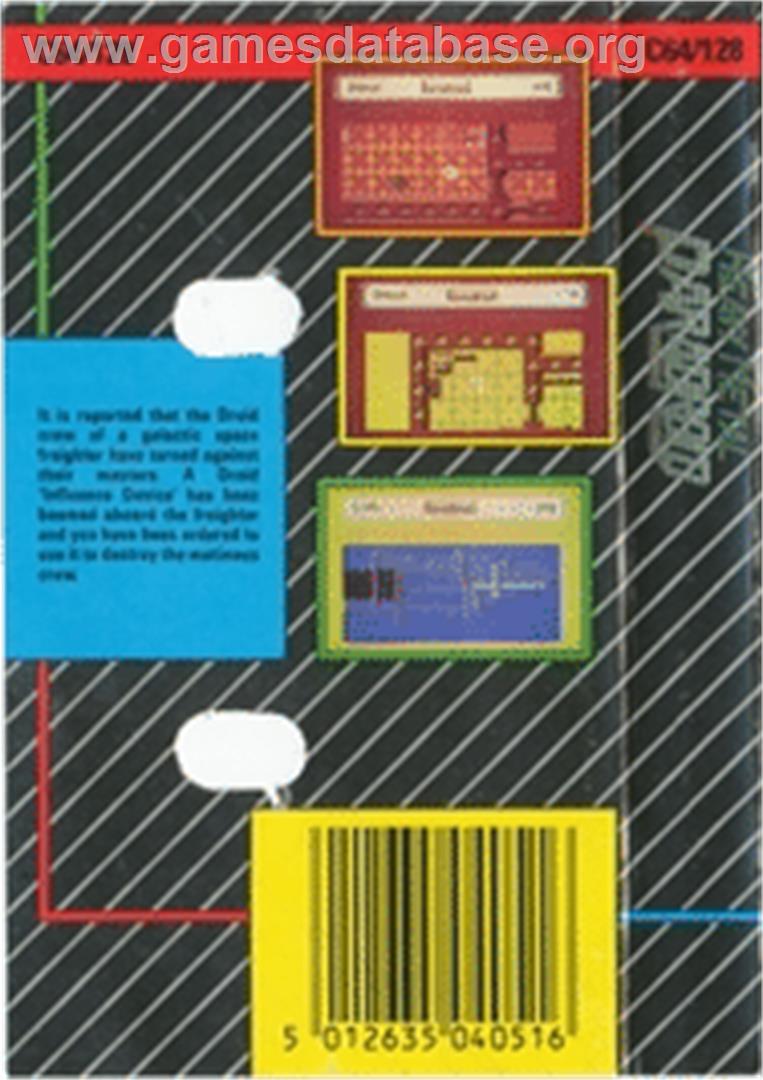 Paradroid - Heavy Metal Edition - Commodore 64 - Artwork - Box Back