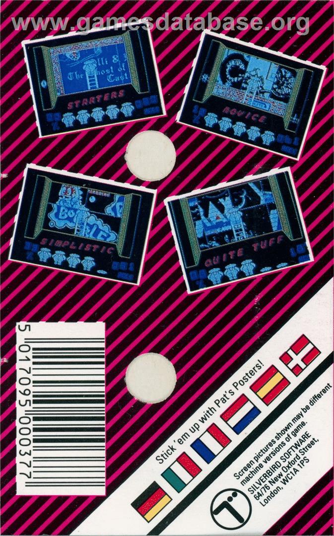 Paste-man Pat - Commodore 64 - Artwork - Box Back