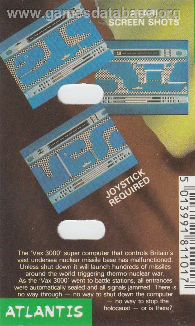 Periscope Up - Commodore 64 - Artwork - Box Back