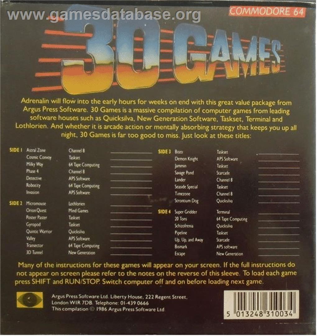Phase 4 - Commodore 64 - Artwork - Box Back