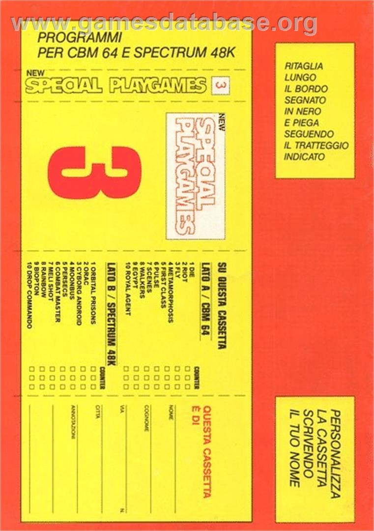 Powertrak - Commodore 64 - Artwork - Box Back