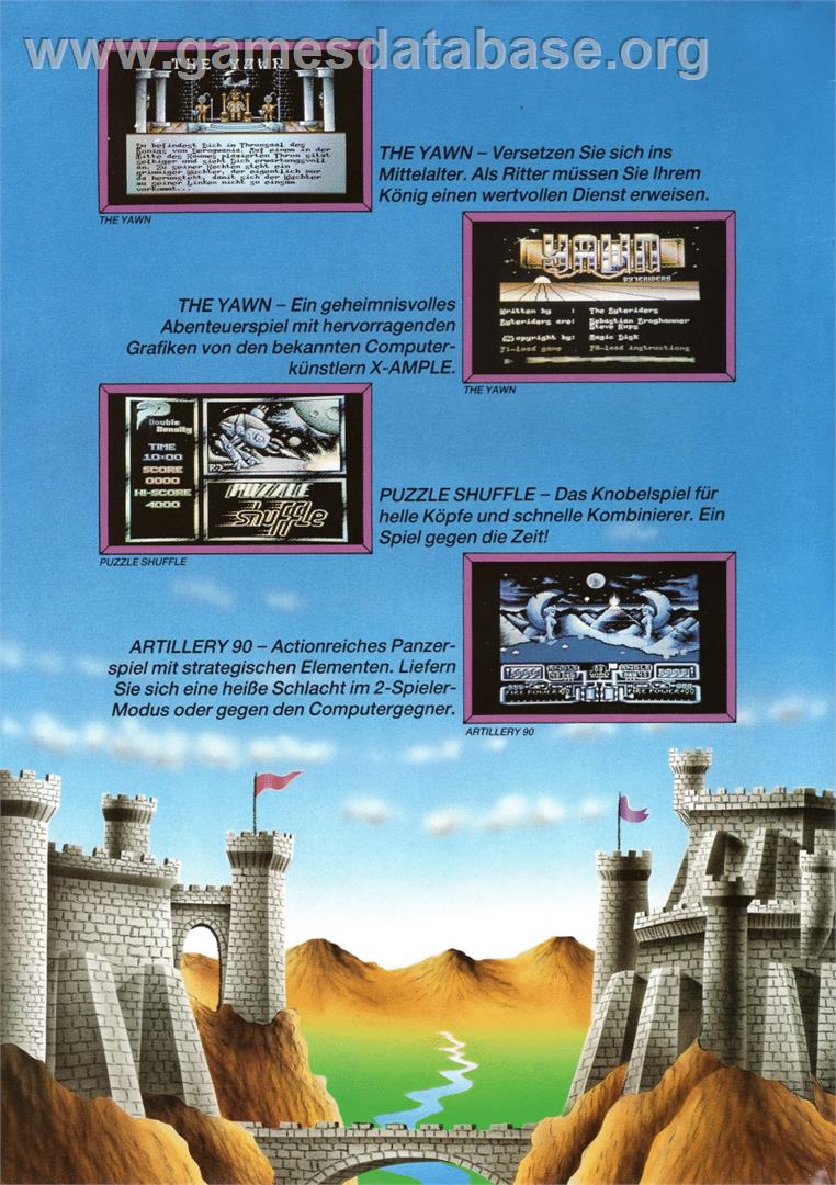 Puzzle Shuffle - Commodore 64 - Artwork - Box Back