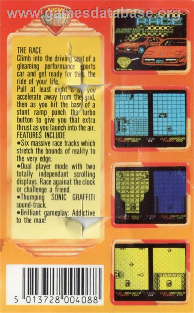 Race - Commodore 64 - Artwork - Box Back