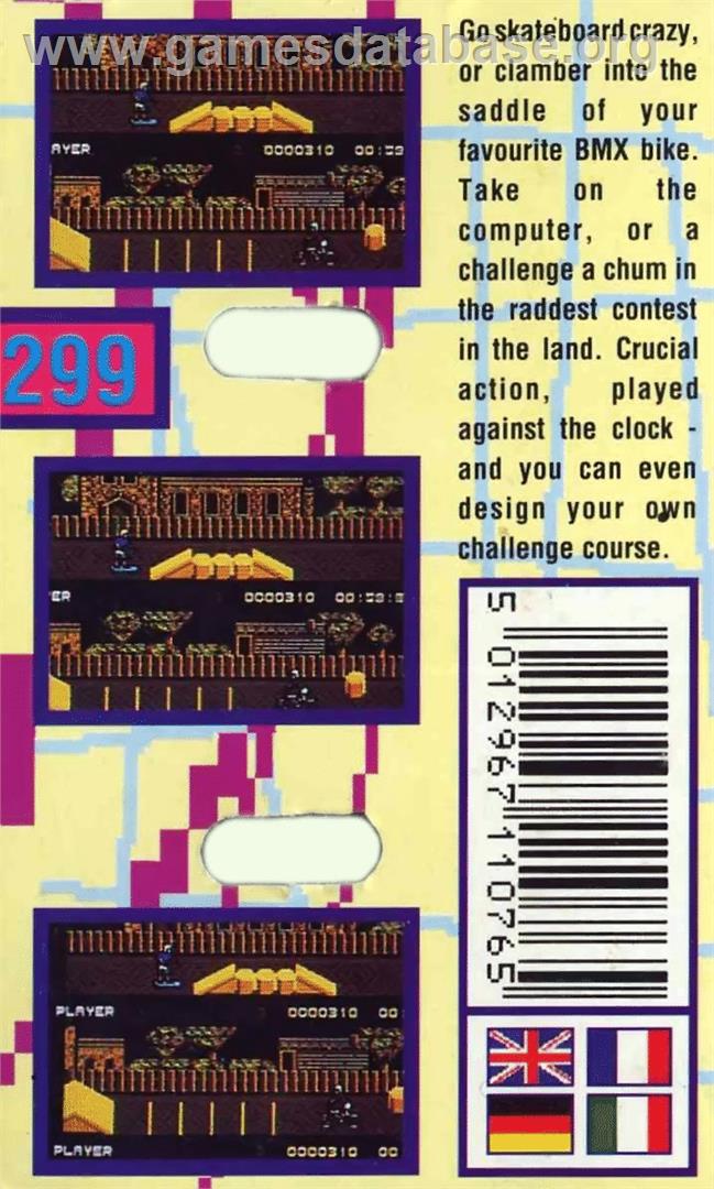 Rad Ramp Racer - Commodore 64 - Artwork - Box Back