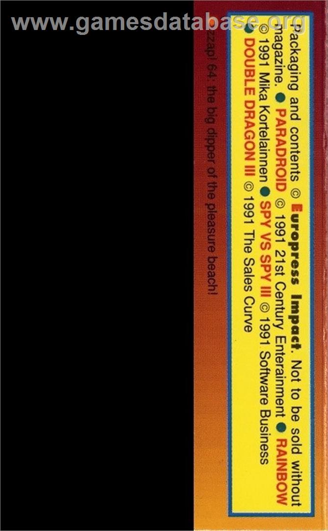 Rainbow - Commodore 64 - Artwork - Box Back
