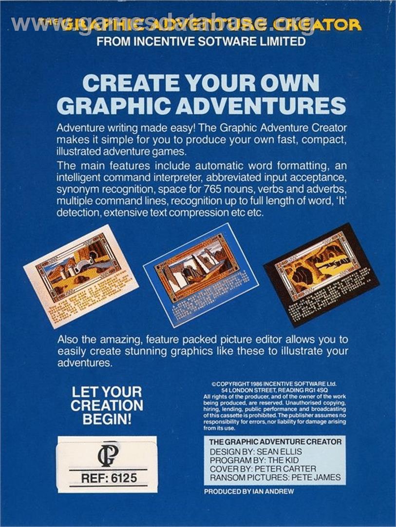 Ransom - Commodore 64 - Artwork - Box Back