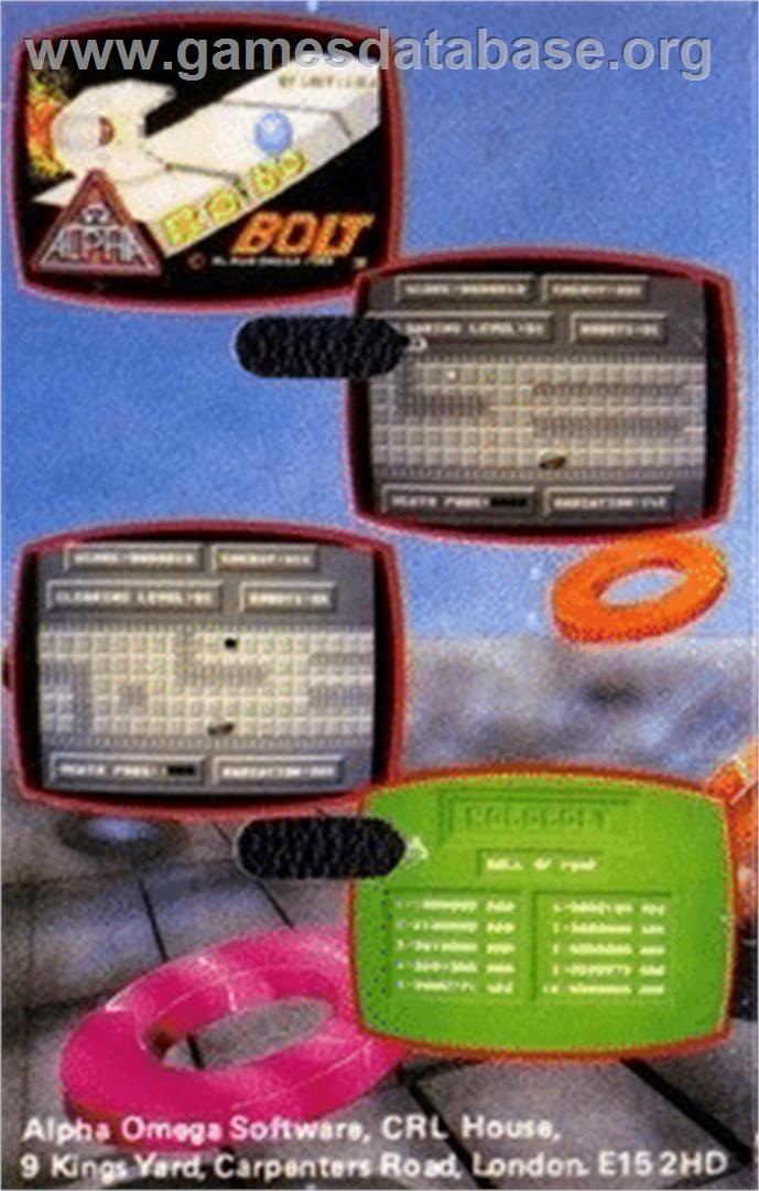 Robobolt - Commodore 64 - Artwork - Box Back
