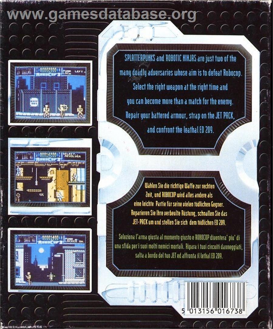 Robocop 3 - Commodore 64 - Artwork - Box Back