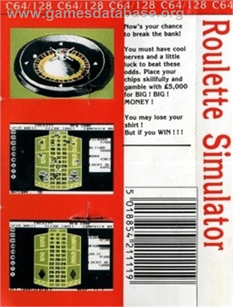 Roulette Simulator - Commodore 64 - Artwork - Box Back