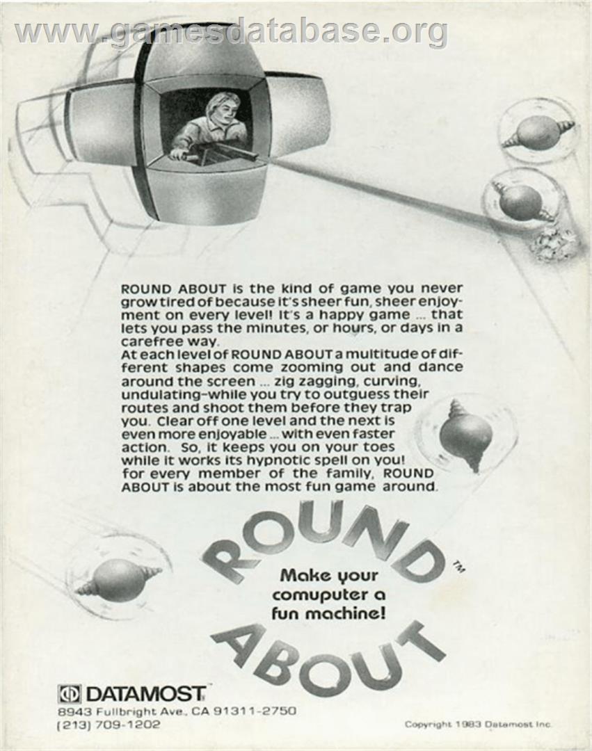 Roundabout - Commodore 64 - Artwork - Box Back